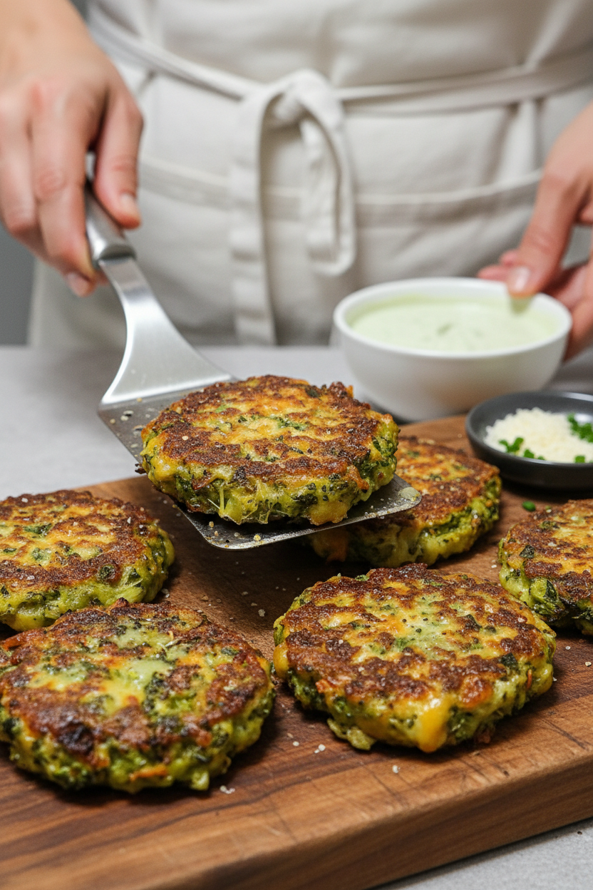 Crispy Broccoli and Cheese Patties