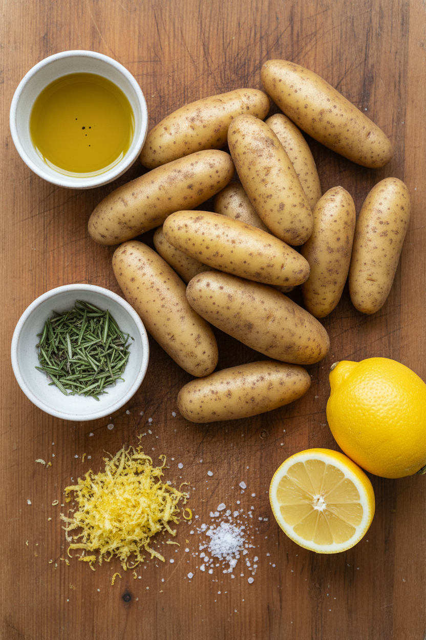 Crispy Rosemary Fingerling Potatoes