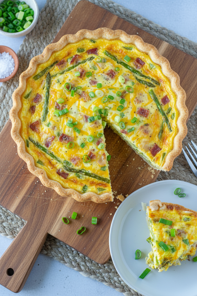 Easter Brunch Bacon and Asparagus Quiche