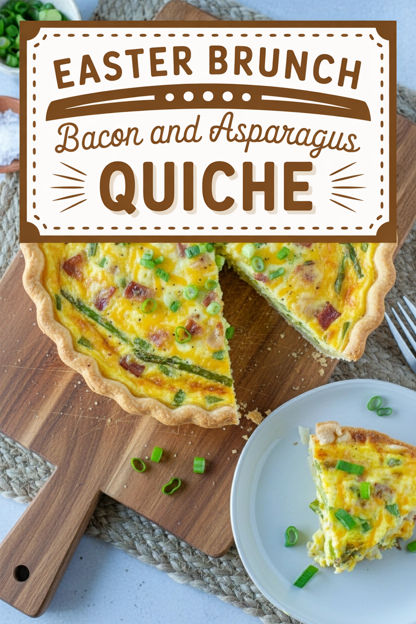 Easter Brunch Bacon and Asparagus Quiche