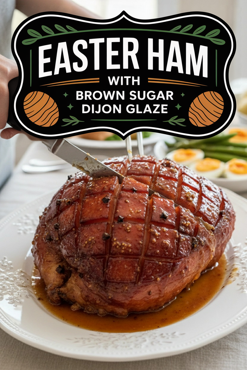 Easter Ham with Brown Sugar Dijon Glaze