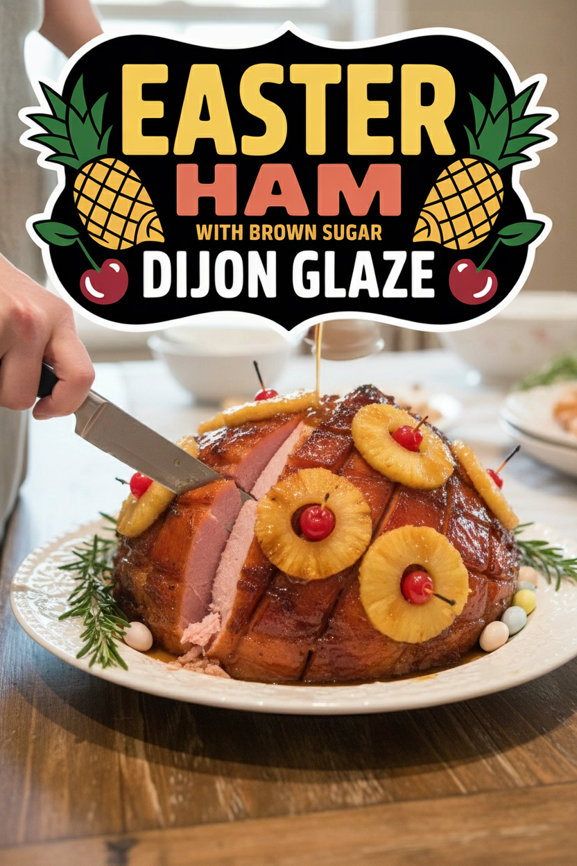 Easter Ham with Brown Sugar Dijon Glaze