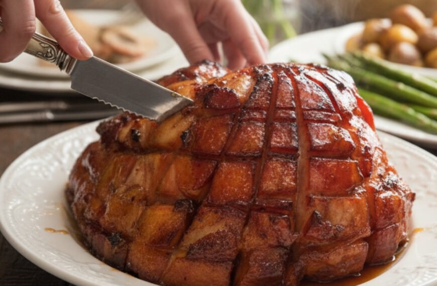 Easter Ham with Brown Sugar Dijon Glaze