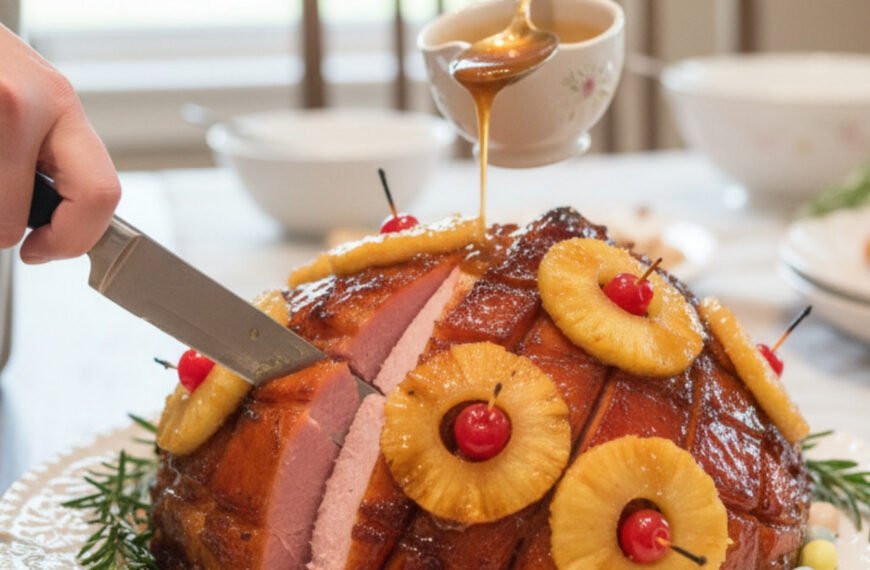 Easter Ham with Brown Sugar Dijon Glaze