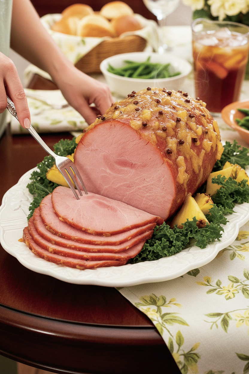 Easter Pineapple Glazed Ham Perfection