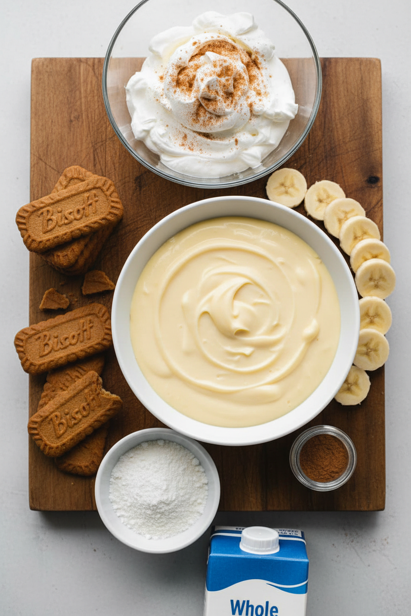Easy Biscoff Banana Pudding Trifle Recipe