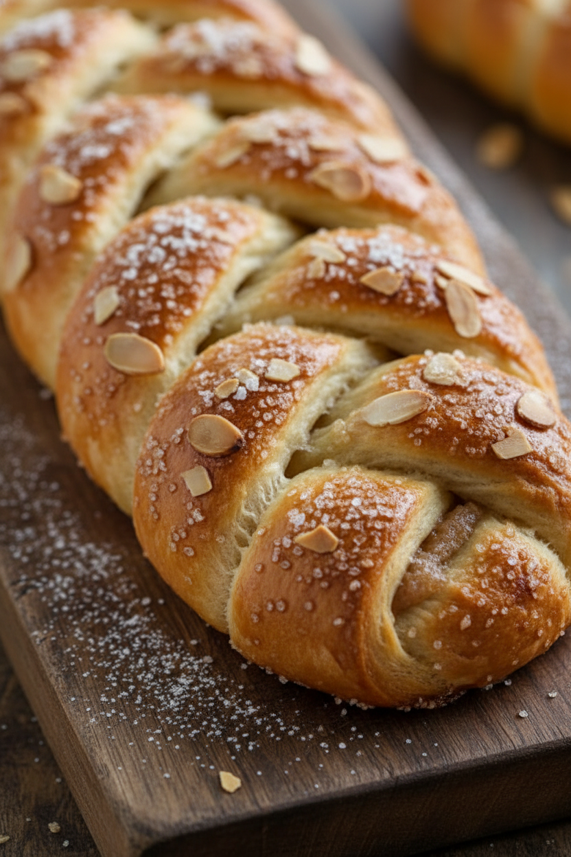 Easy Braided Almond Pastry with Flaky Layers