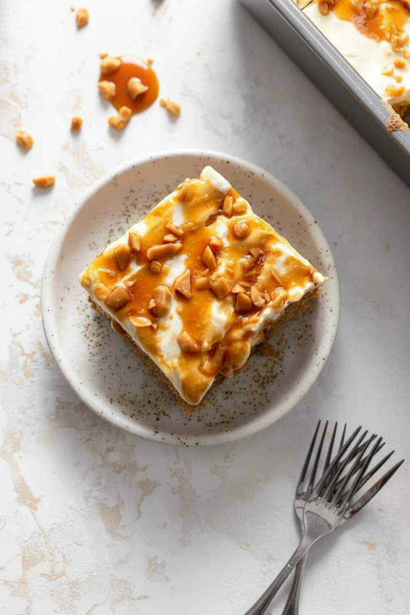 Easy Caramel Apple Poke Cake Recipe