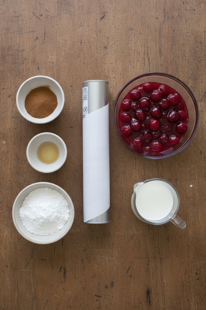 Easy Cherry Almond Dump Cake with Glaze