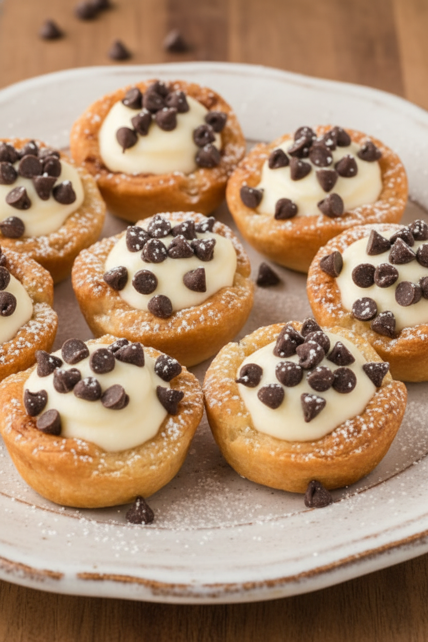 Easy Creamy Cannoli Cups with Ricotta Filling