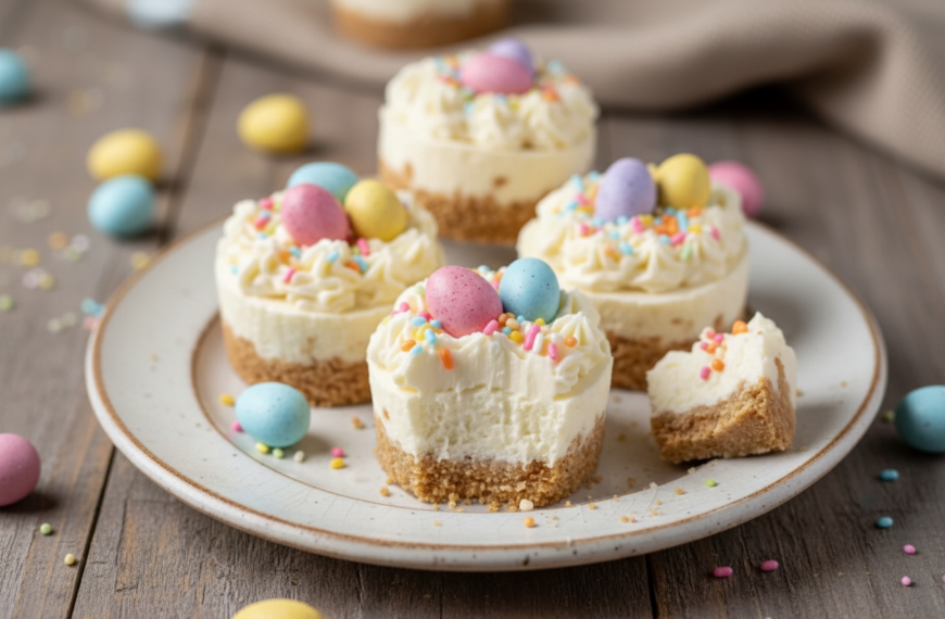 Springtime Mini Cheesecakes: A Creamy No-Bake Easter Treat