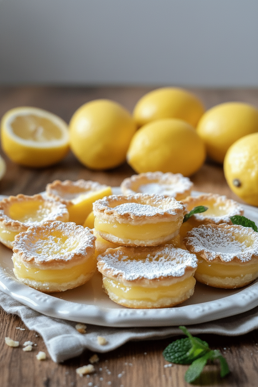 Easy Lemon Custard Pies from My Kitchen