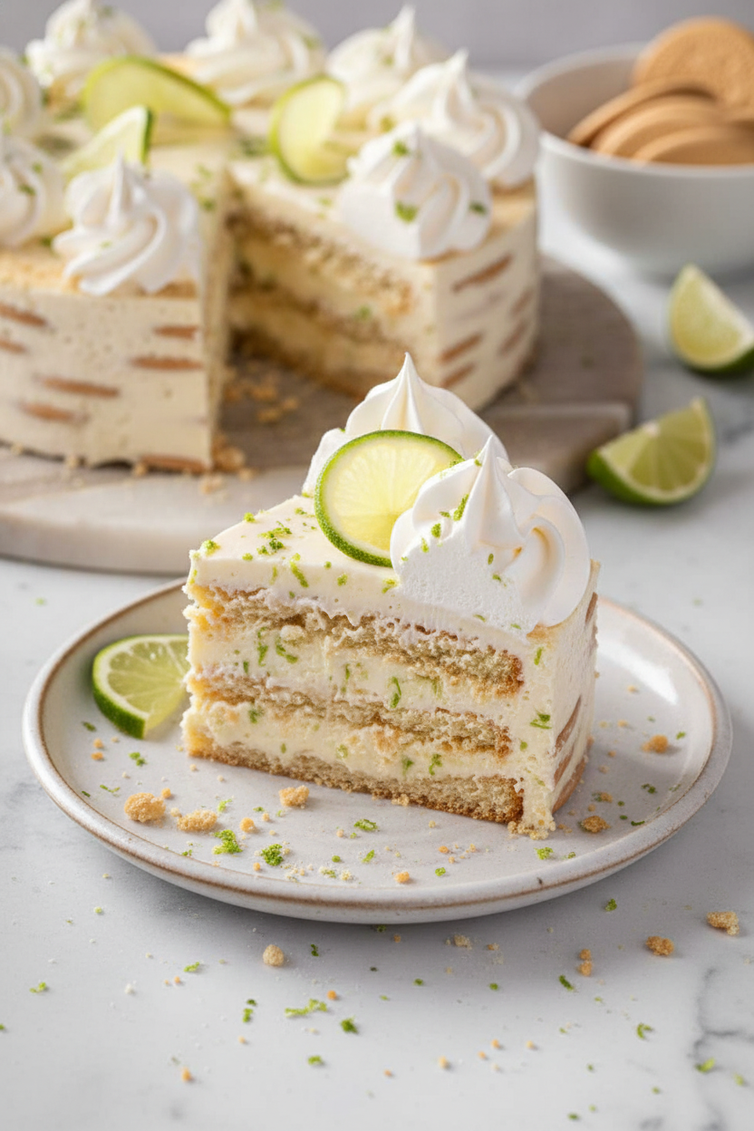 Easy Lime Icebox Cake with Creamy Layers
