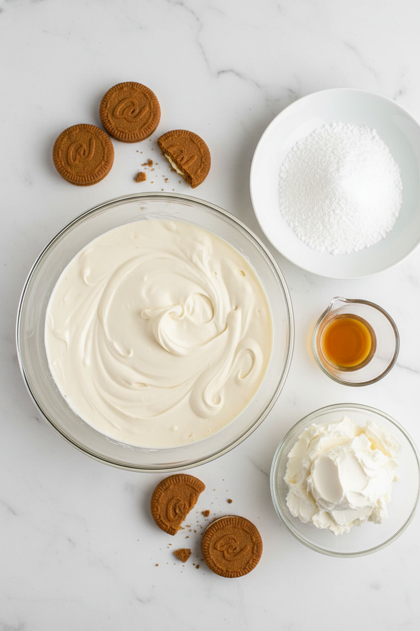 Easy No-Bake Cookie Butter Cheesecake Cups Recipe