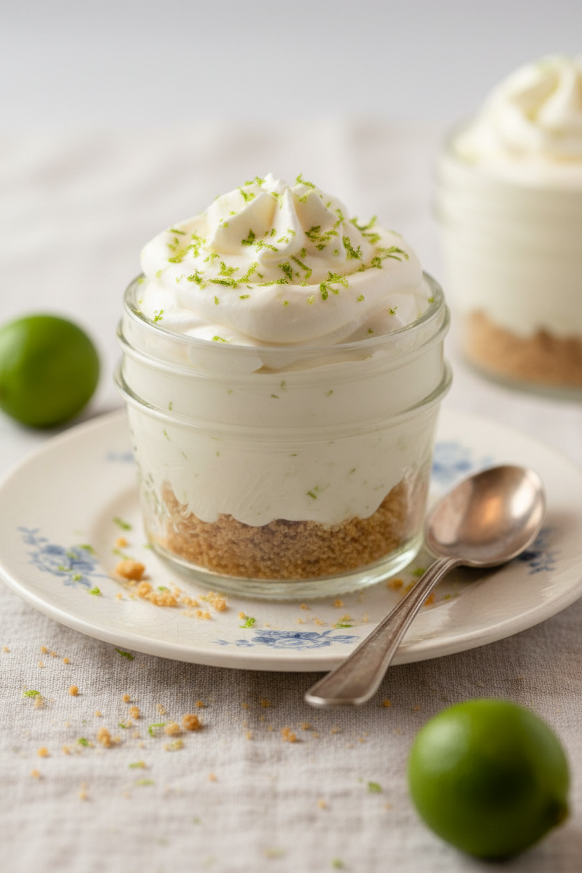 Easy No Bake Key Lime Pie Jars Recipe
