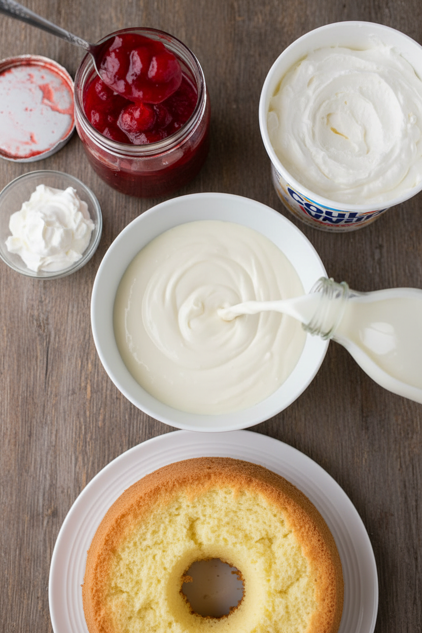 Easy No-Bake Strawberry Angel Food Dessert