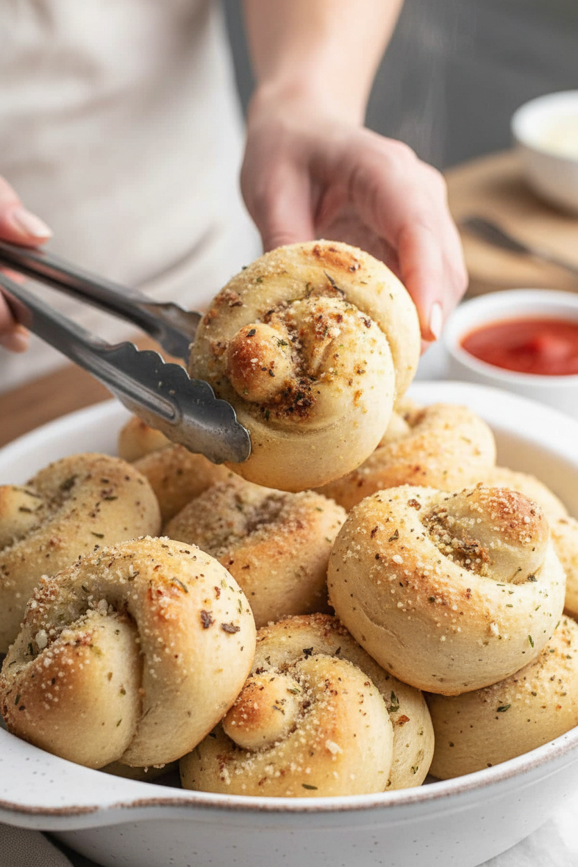 Easy Parmesan Garlic Knots Recipe