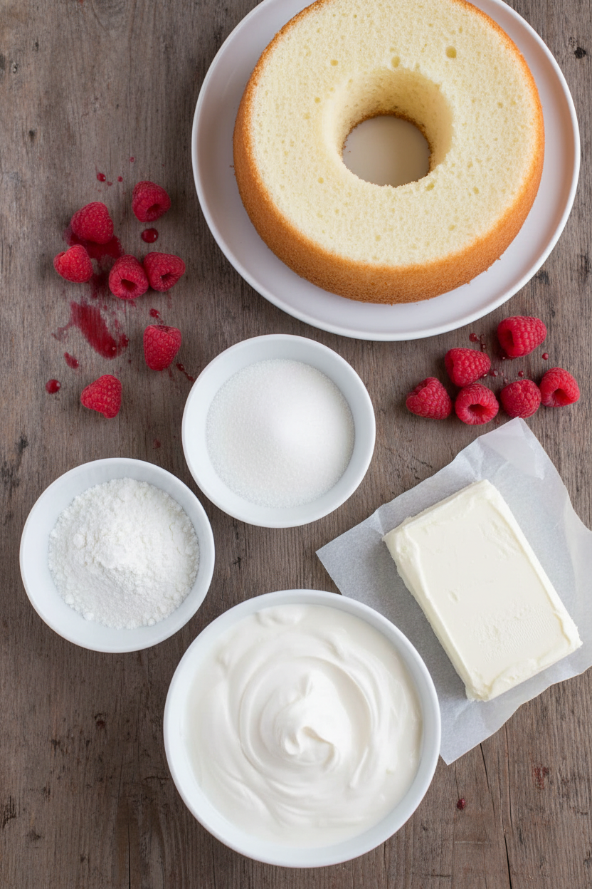 Easy Raspberry Angel Food Cake Dessert