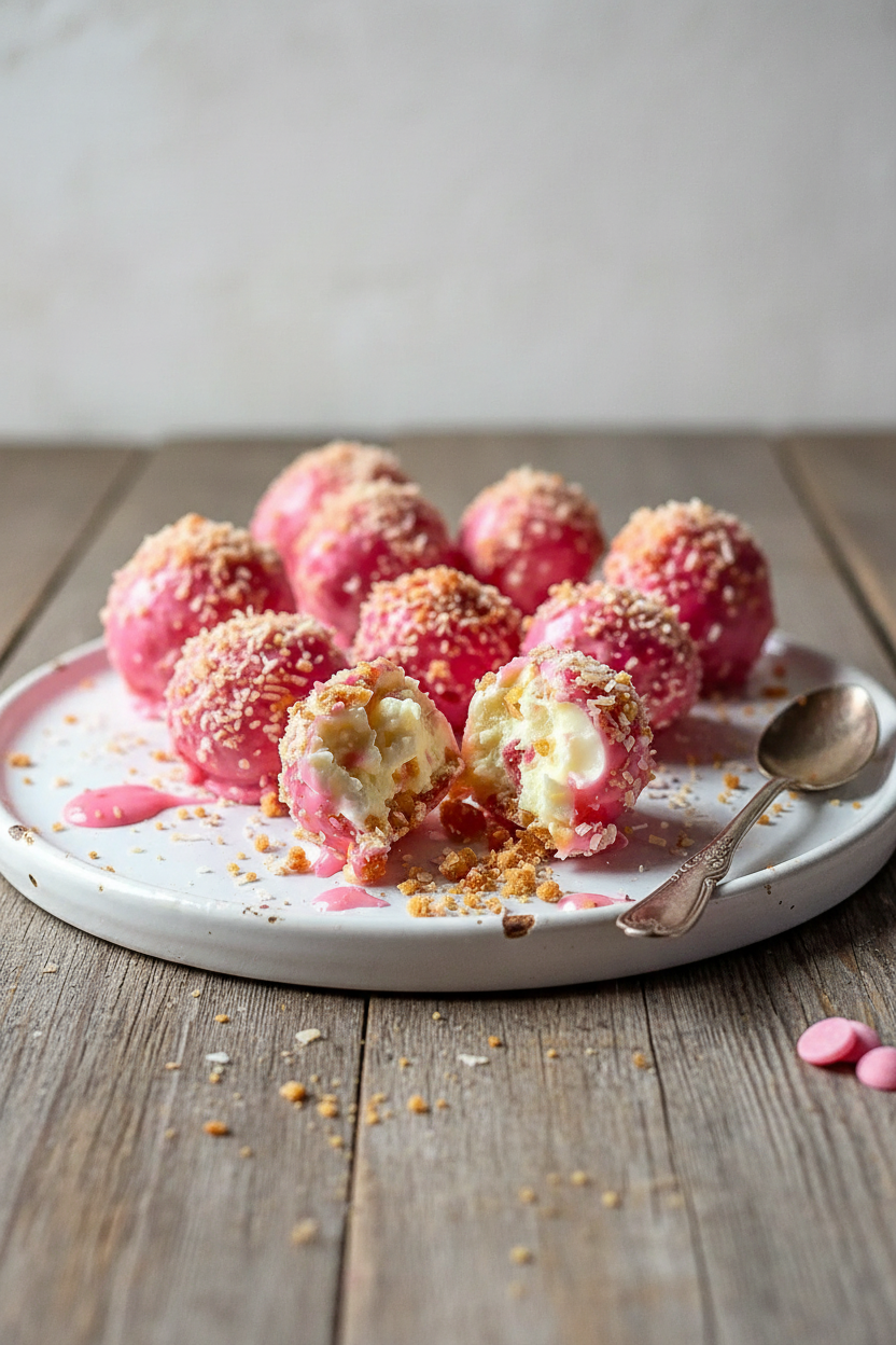 Easy Strawberry Crunch Cheesecake Bites Recipe