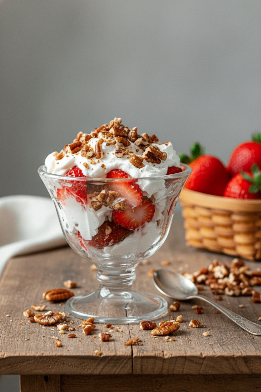 Easy Strawberry Pretzel Dessert with Creamy Filling