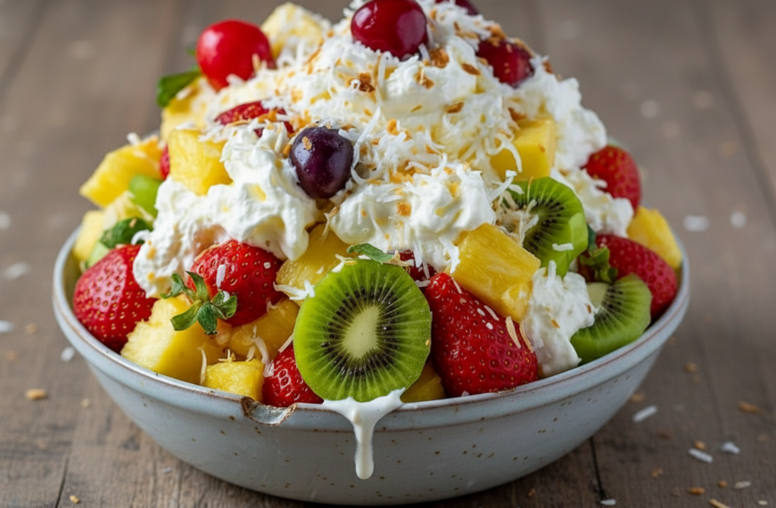Tropical Cheesecake Salad A Simple Summer Delight