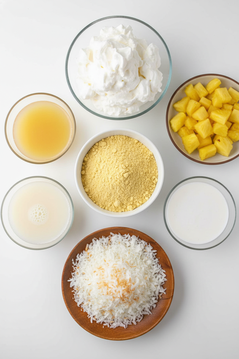 Easy Tropical Pineapple Coconut Poke Cake