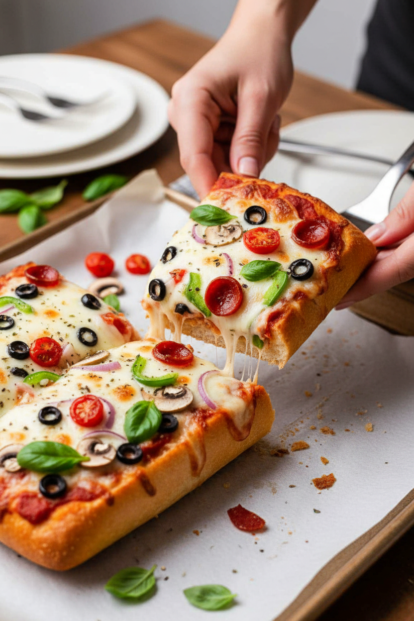 Effortless French Bread Pizza Dinner