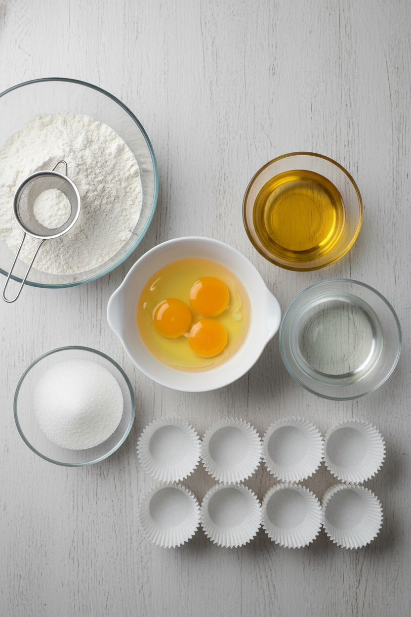 Fluffy Warm Water Bath Sponge Muffins