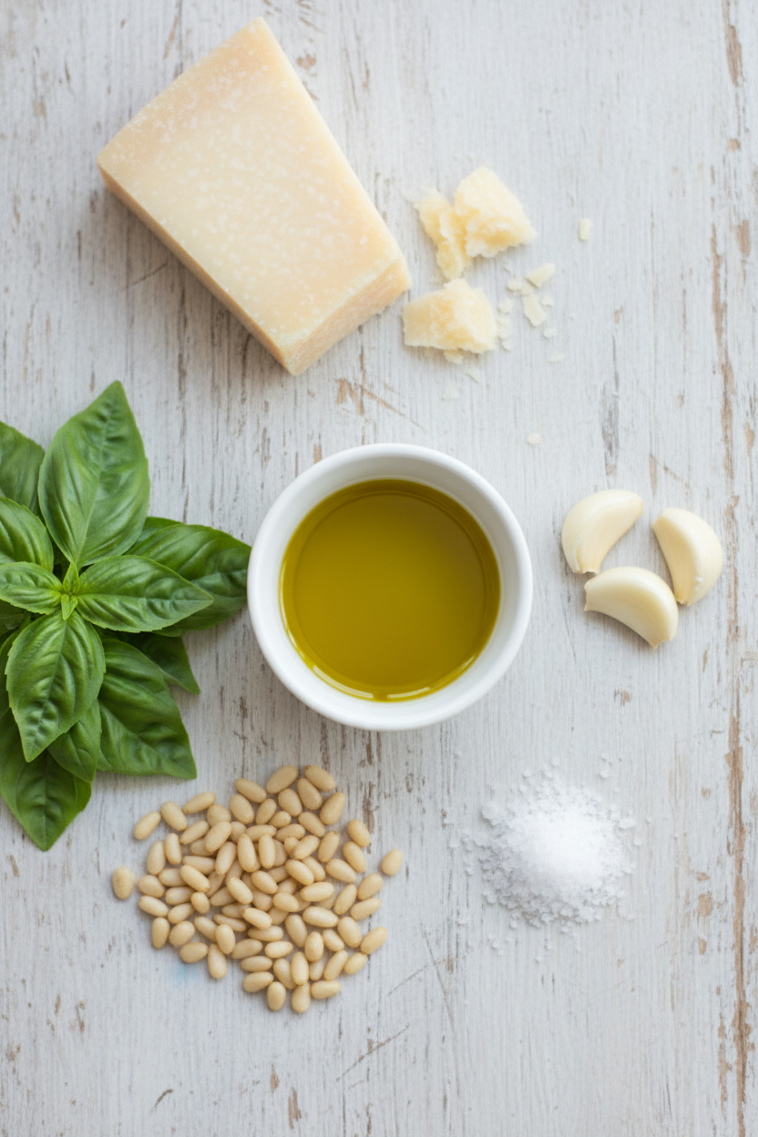 Fresh Basil Pine Nut Pesto Perfection