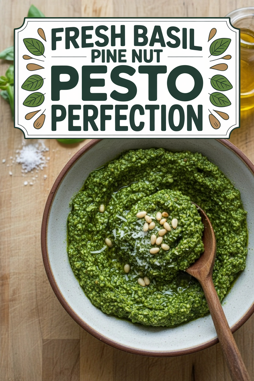 Fresh Basil Pine Nut Pesto Perfection