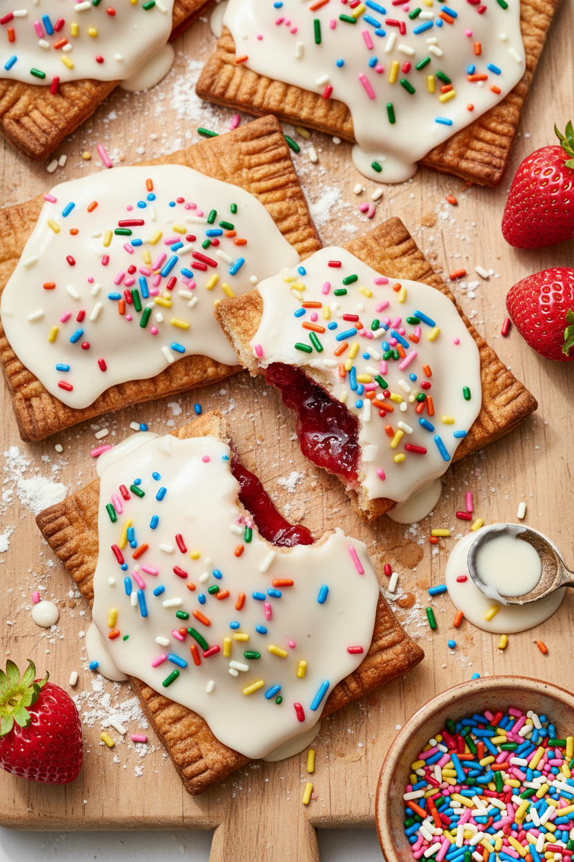 Fresh Strawberry Hand Pies with Glaze