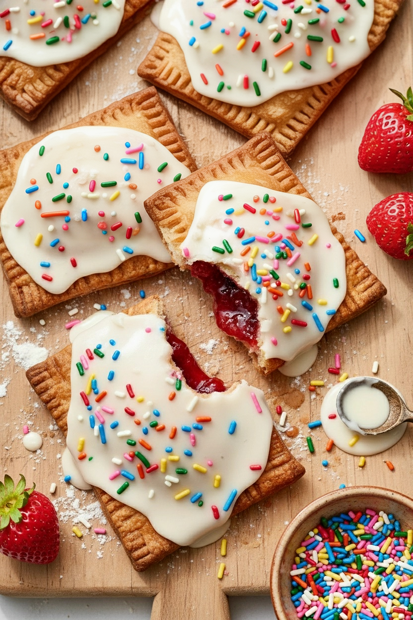 Fresh Strawberry Hand Pies with Glaze