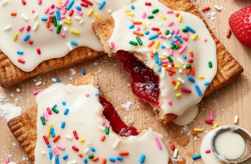 Easy Homemade Strawberry Pop-Tarts with Glaze