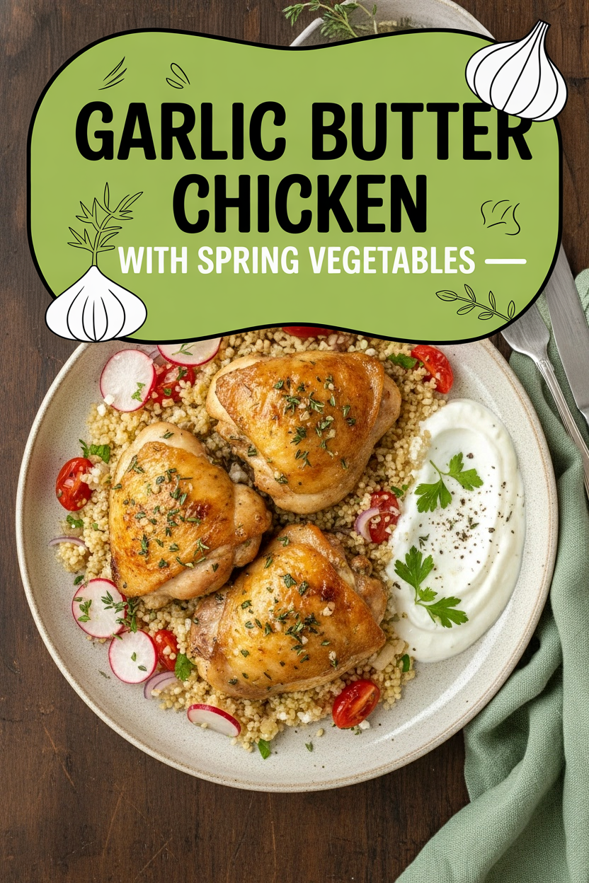 Garlic Butter Chicken with Spring Vegetables