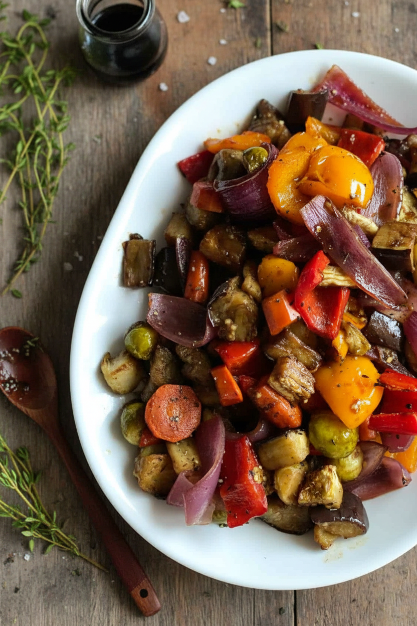 Glazed Honey Balsamic Roasted Roots