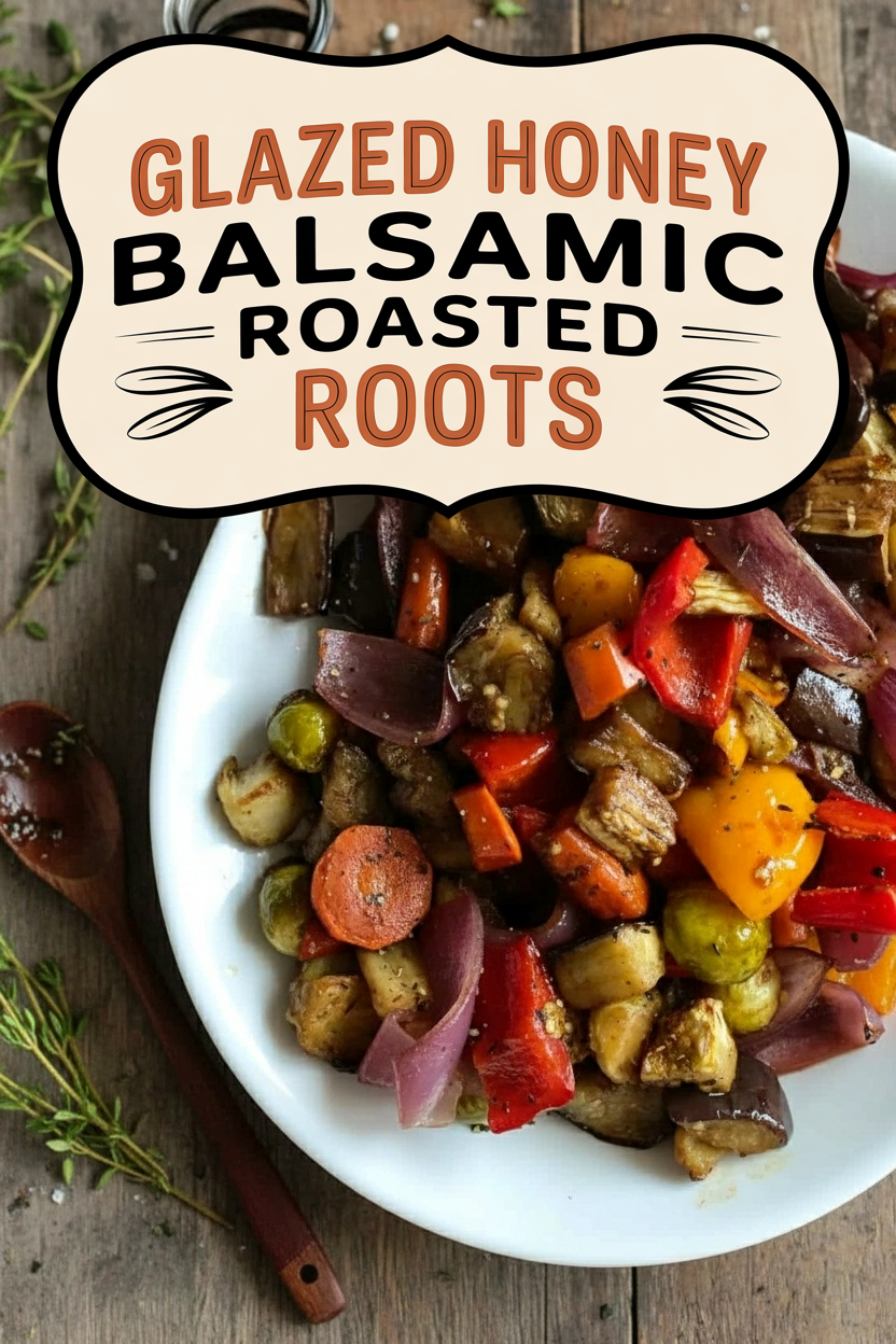 Glazed Honey Balsamic Roasted Roots