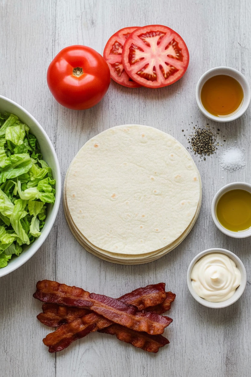 Gourmet BLT Wraps with Secret Sauce