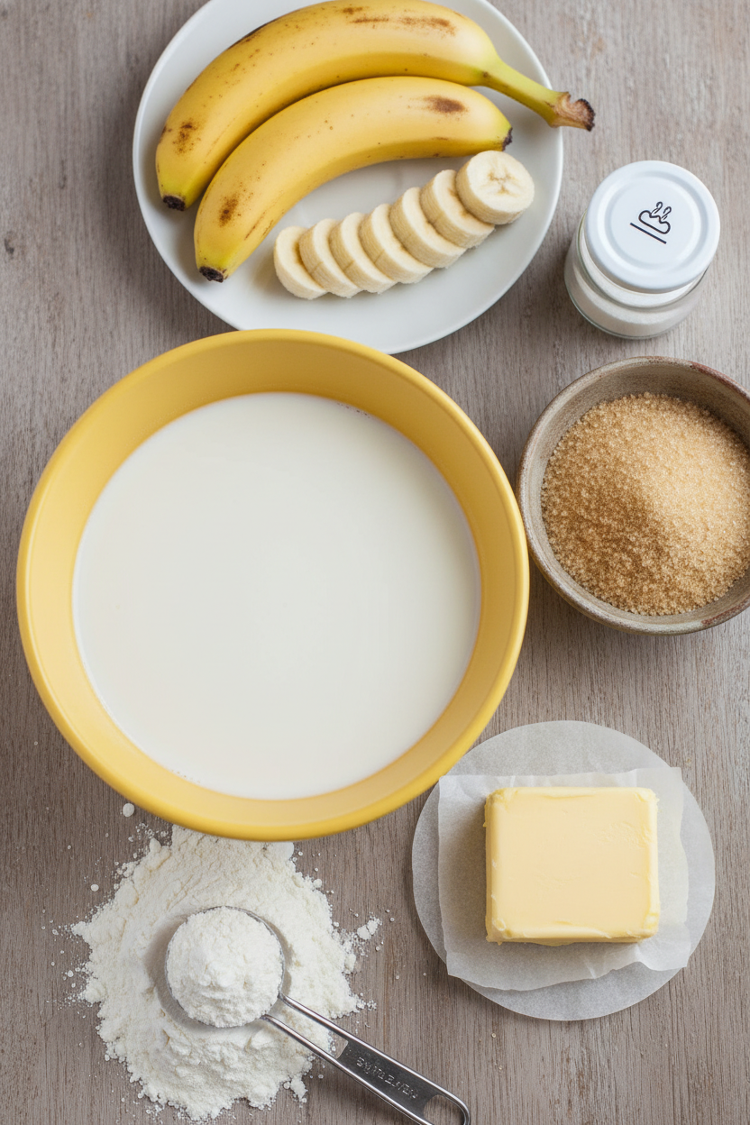 Grandmas Easy Brown Sugar Banana Cobbler