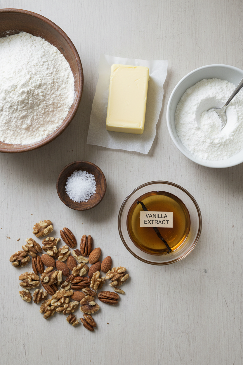 Grandmas Secret Nut Butter Snowball Cookies