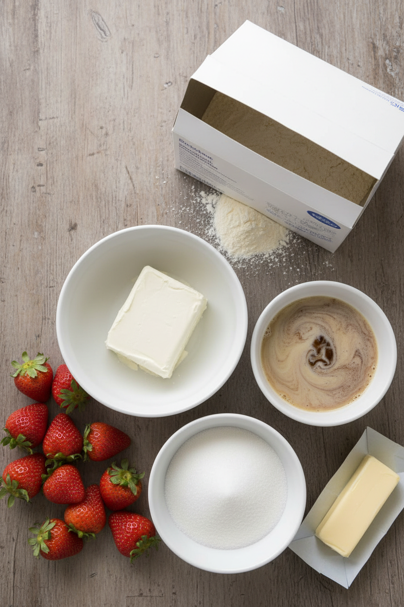 Grandmas Secret Strawberry Cream Cheese Cake