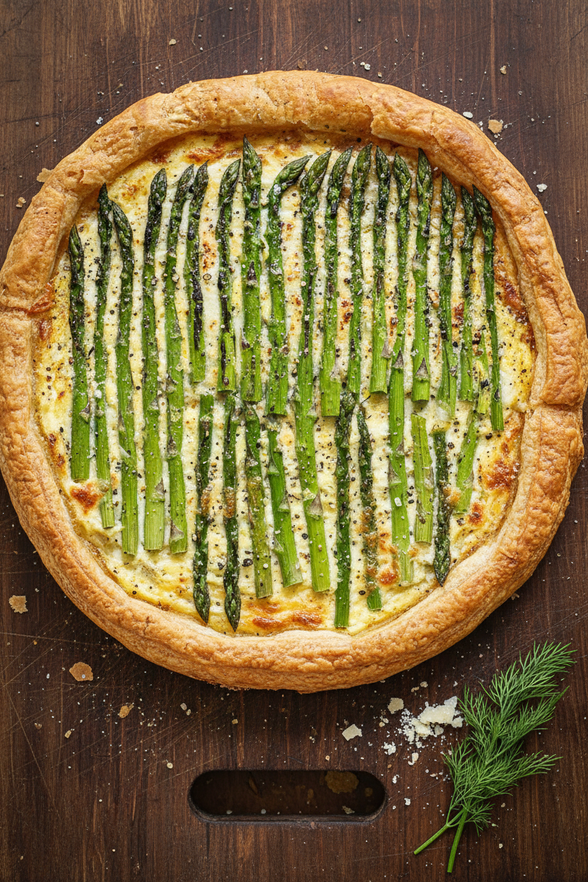 Gruyere and Asparagus Puff Pastry Tart