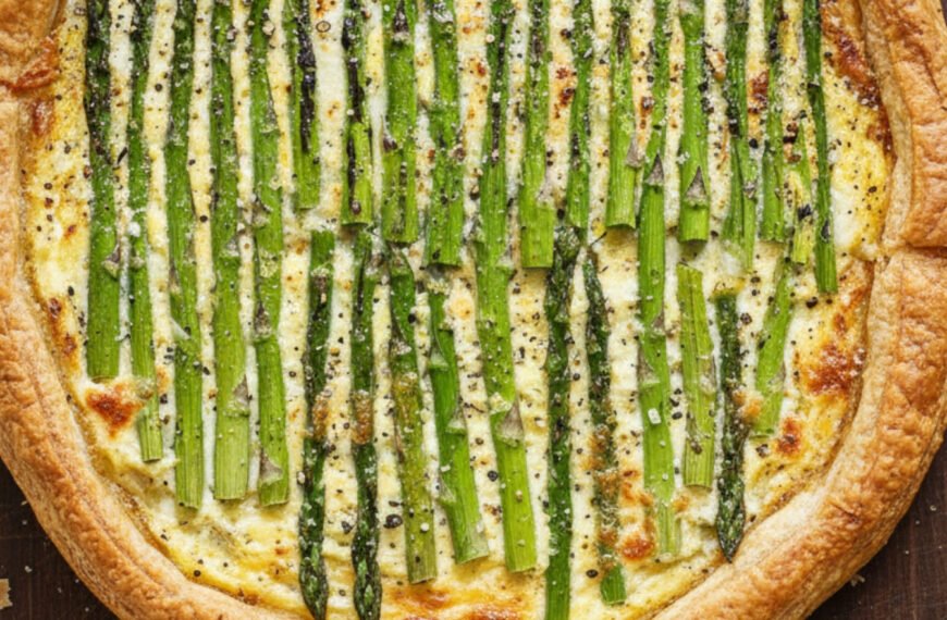 Gruyere and Asparagus Puff Pastry Tart