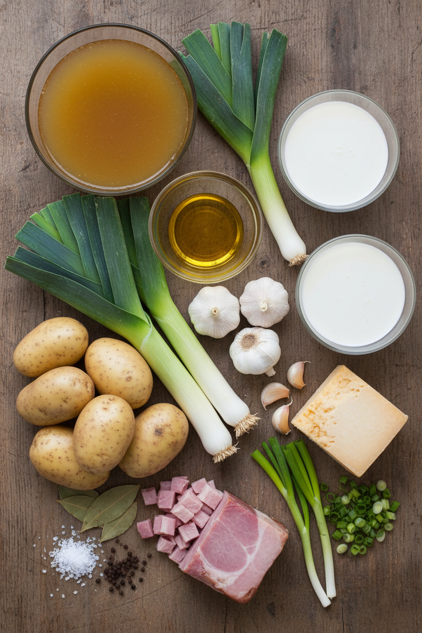 Ham and Leek Potato Chowder