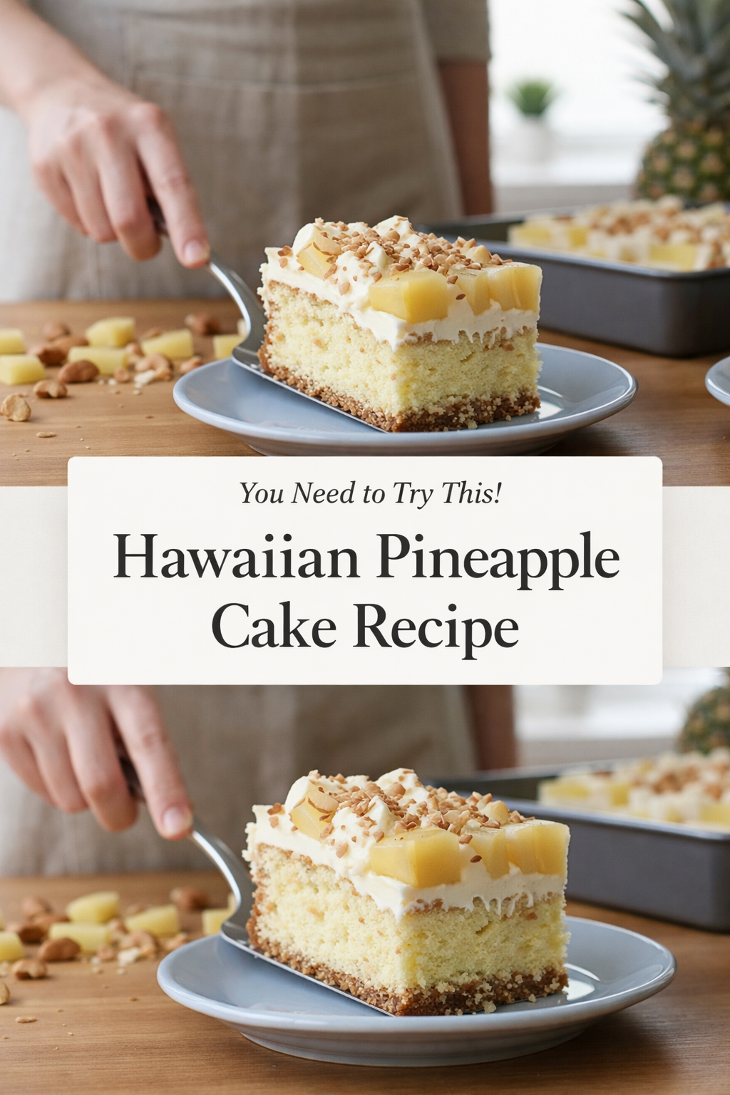 Hawaiian Pineapple Cake Recipe