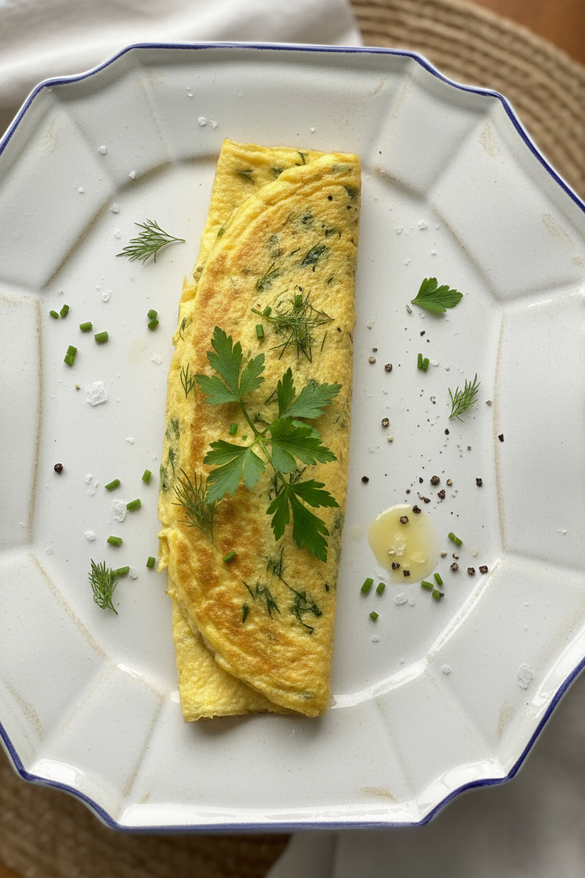 Herbed French Omelette Elegance