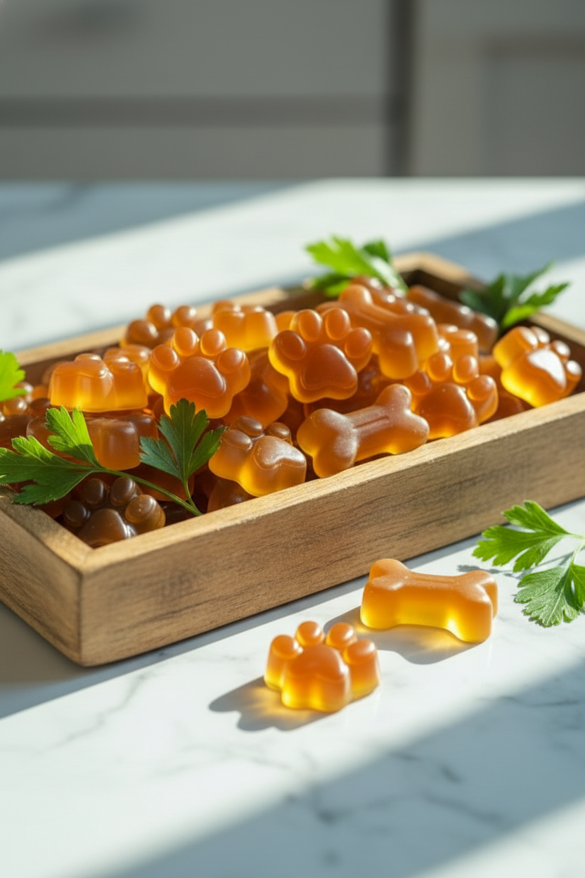 Homemade Bone Broth Gummies for Dog Health
