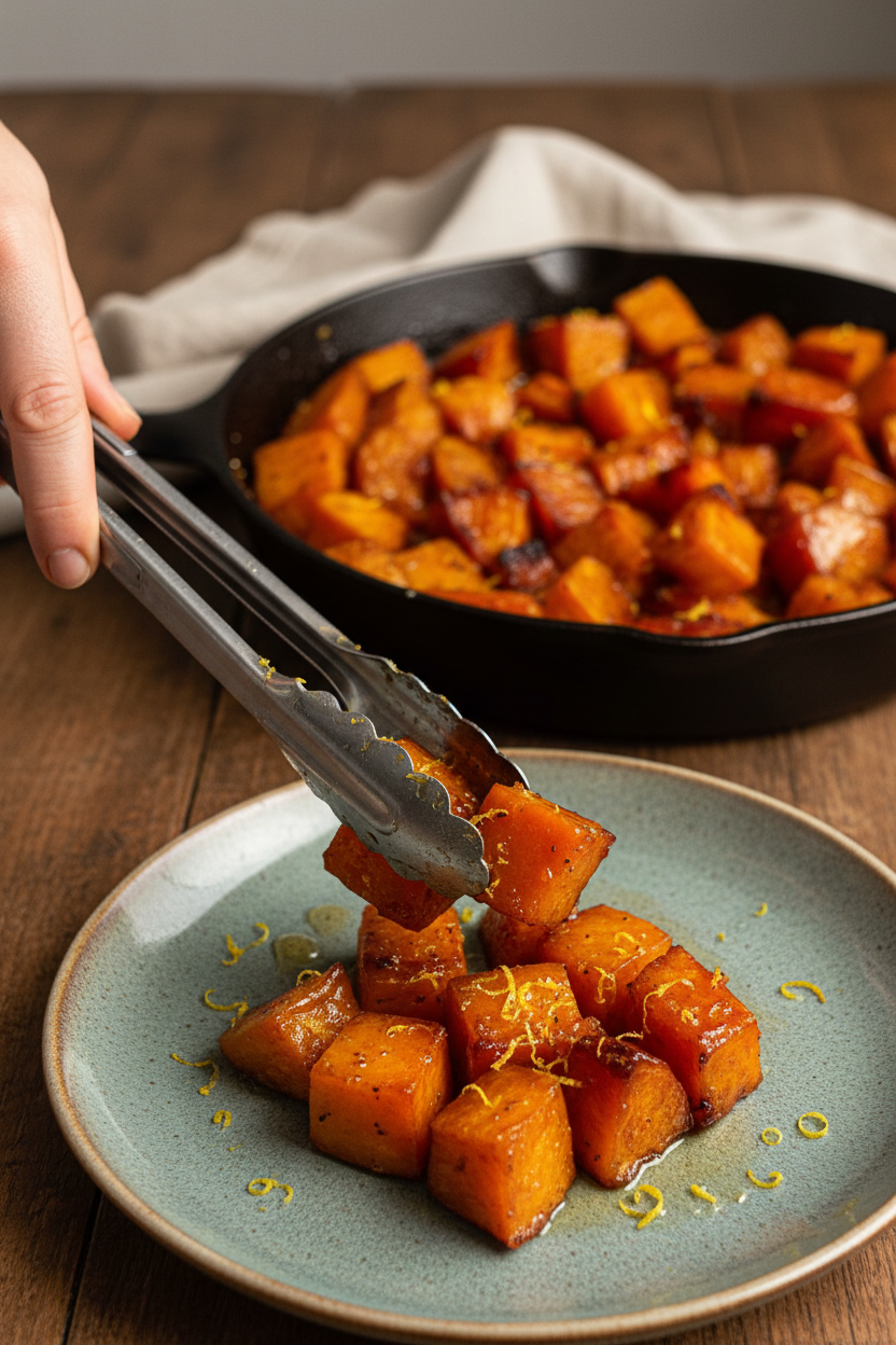 Honey Glazed Roasted Sweet Potatoes