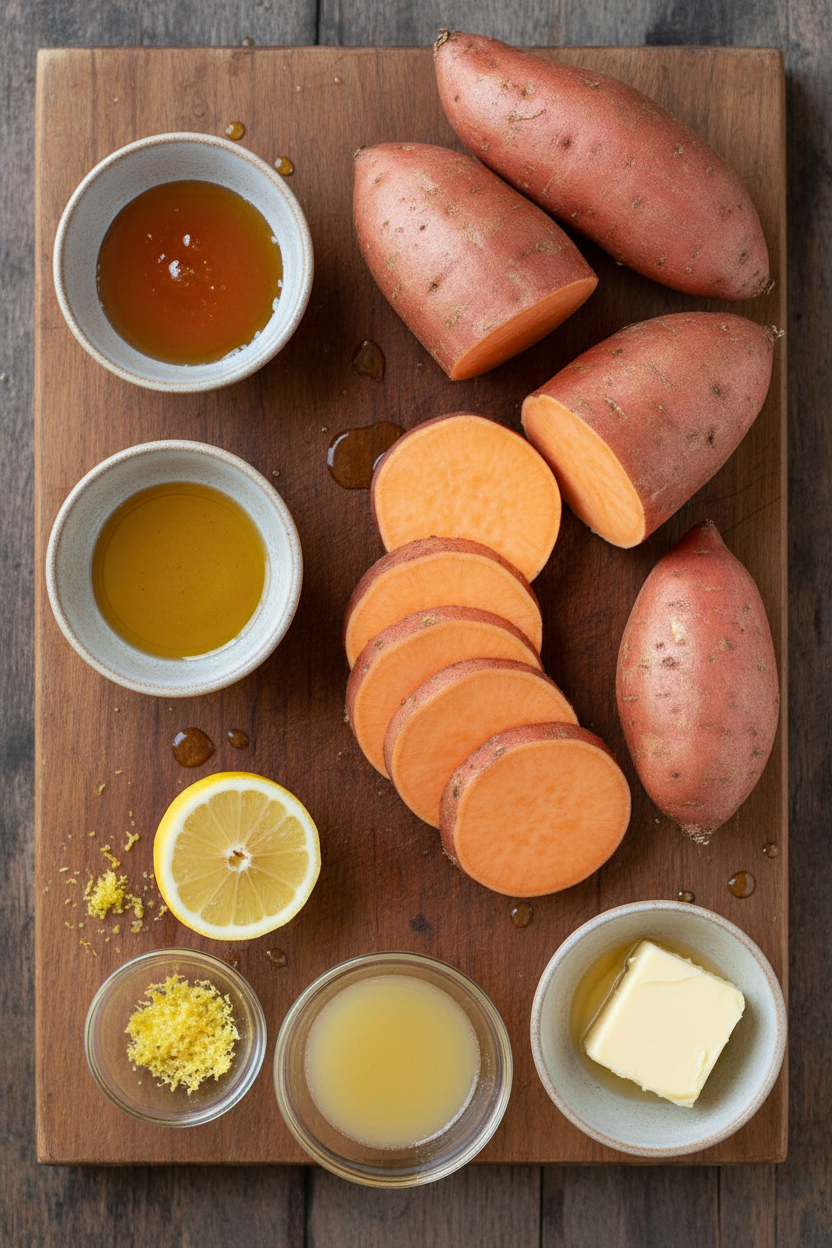 Honey Glazed Roasted Sweet Potatoes