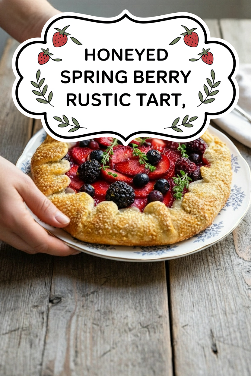 Honeyed Spring Berry Rustic Tart