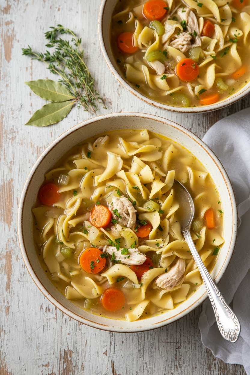 Instant Pot Spring Chicken Noodle Soup